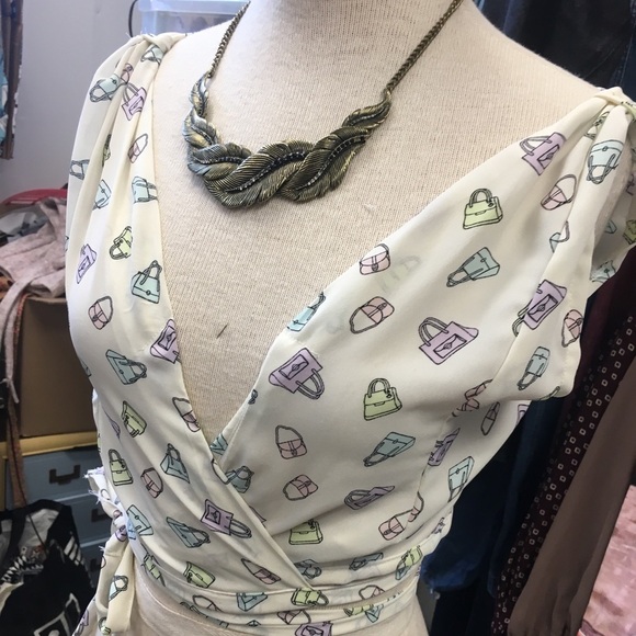 Handbag print wrap tank - Picture 3 of 9